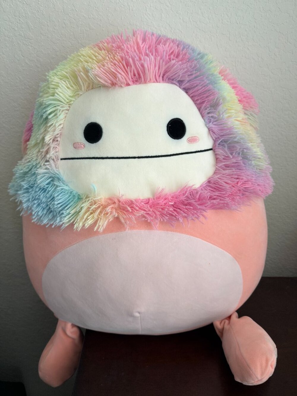 Squishmallows 20” Pastel Rainbow Bigfoot Plush Pink Large Jumbo.    (BT)